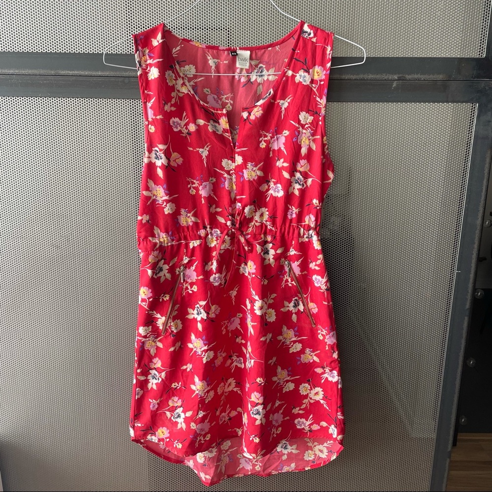 SIMON’S Coral & Floral Dress